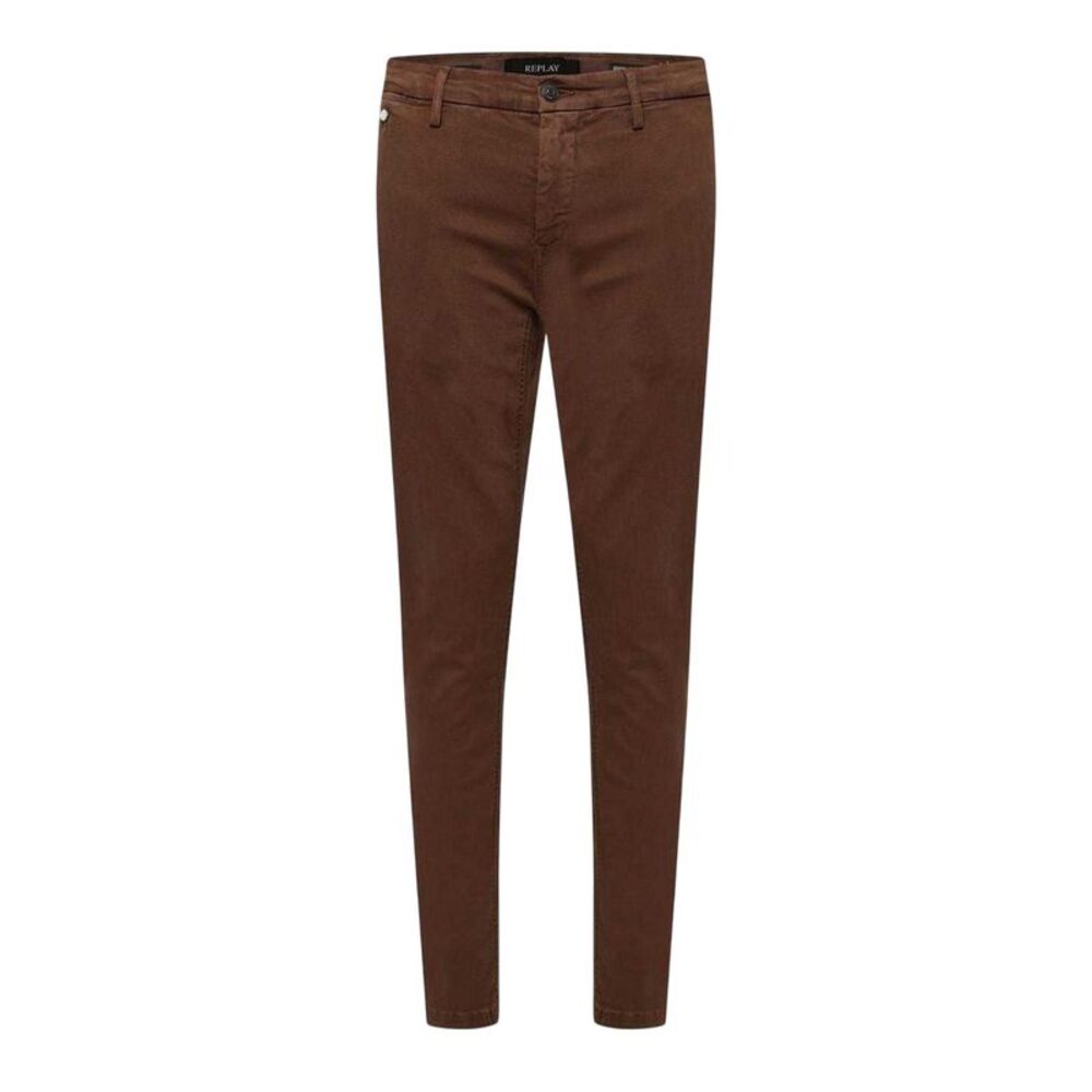 Replay Mens Benni Regular Chinos / Brown